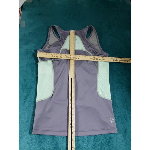 Salomon Top Size Large Womens Gray Performance Athletic Tank Ladies Logo - Picture 5 of 7